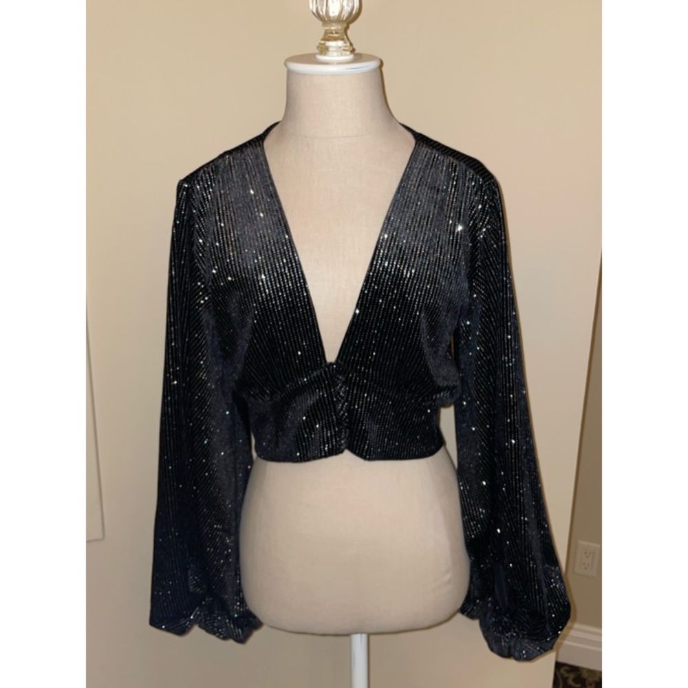 Sparkly Botton Top